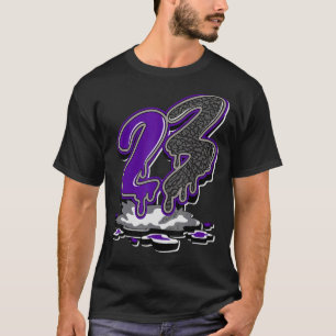 Camiseta 23 Drip Dark Iris 3s Coincidencia