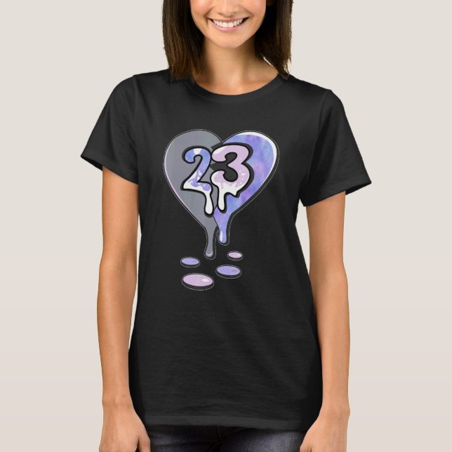 Camiseta 23 Drip Heart Zen Master 4s Matching (Anverso)