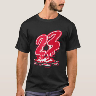 Camiseta 23 Drip Matching Drip Red For Men Women