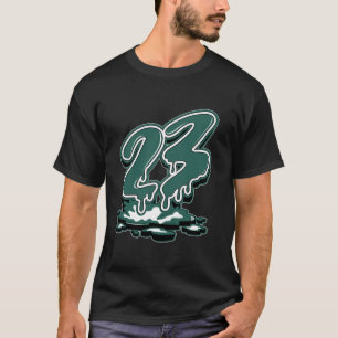 Camiseta 23 Drip Oxidized Green 4s Tee coincidente para hom