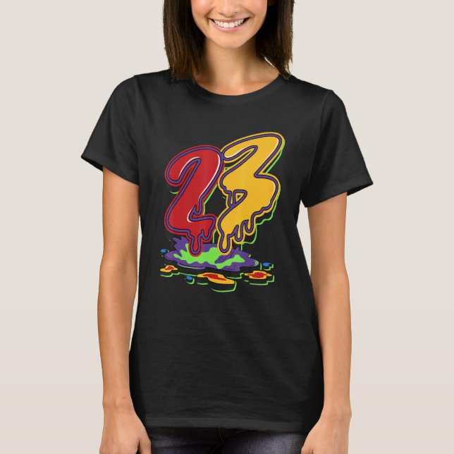 Camiseta 23 Drip What The 5s Matching (Anverso)