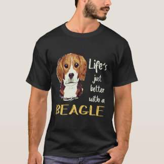 Camiseta 23 La vida es mejor con un Beagle