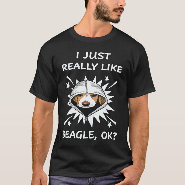 Camiseta 23 Me gusta mucho Beagle (Anverso)