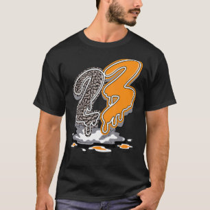 Camiseta 23 Naranja láser de goteo 3000