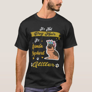 Camiseta 23 No es pelo de perro Es purpurina de pastor alem
