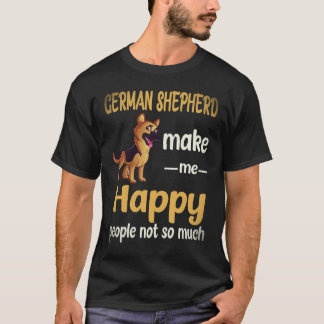 Camiseta 23 Pastores Alemanes Me Hacen Feliz Gente No Tanto