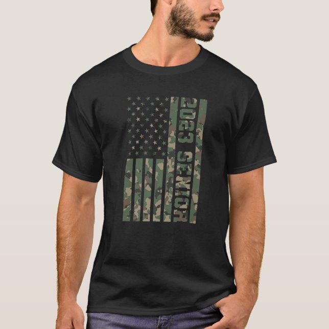Camiseta 23 Senior 2023 Graduado Bandera Americana C (Anverso)