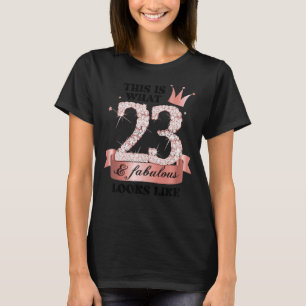 Camiseta 23 Y Fabuloso Grupo Rosa Y Fiesta Blanco Canso