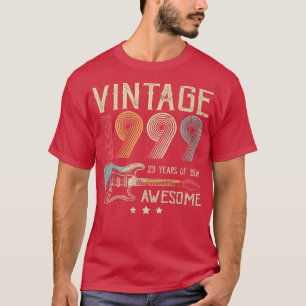 Camiseta 23rd Birthday Womens Mens Vintage Awesome 1999 Gui
