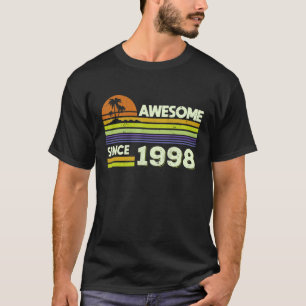 Camiseta 24º Nacimiento De Mujeres Fabulosas Desde 1998 24 