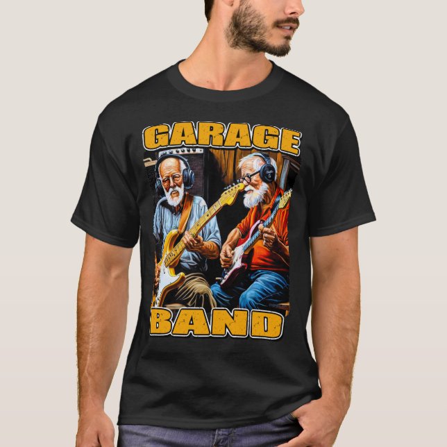 Camiseta 24043_Hombres viejos de banda de Garage (Anverso)
