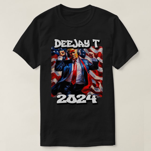 Camiseta 24047_Donald J. Trump, DJT, (Diseño del anverso)