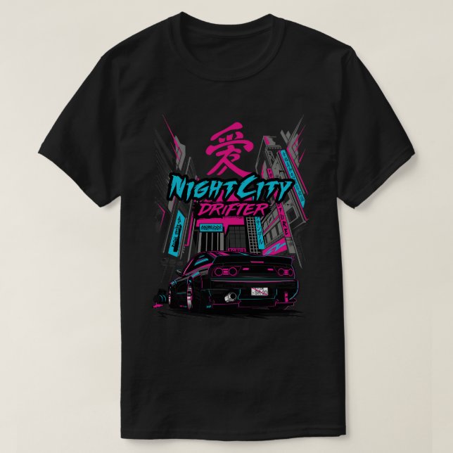 Camiseta 240sx Nocturno (Diseño del anverso)