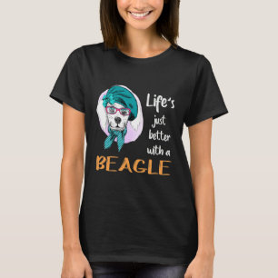 Camiseta 243 La Vida Mejor Con Un Beagle