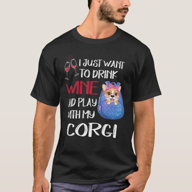 Camiseta 247 Solo Quiero Beber Vino (Anverso)