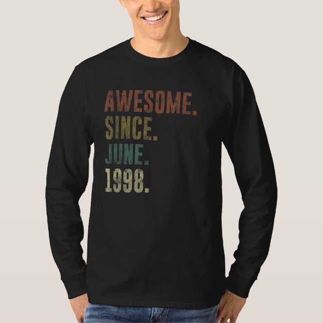 Camiseta 24.ª cosecha de cumpleaños desde junio de 1998 (Anverso)