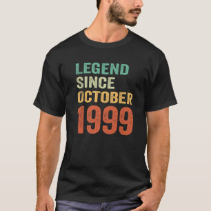 Camiseta 24.ª Leyenda De Cumpleaños Desde Octubre De 1999 H