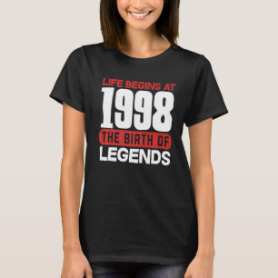 Camiseta 24.ª Vida Nacida Comienza En 1998 Con El Nacimient