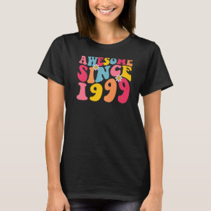 Camiseta 24.º cumpleaños increíble desde 1999 Retro 24 años