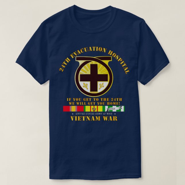 Camiseta 24.º Hospital de Evacuación llega al 24.º con Viet (Diseño del anverso)