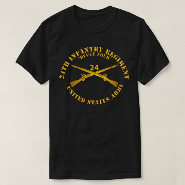 Camiseta 24.º Regimiento De Infantería Deuce Cuatro Ramas I (Diseño del anverso)