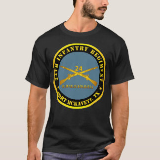 Camiseta 24.º Regimiento de Infantería Fort McKavett TX Buf