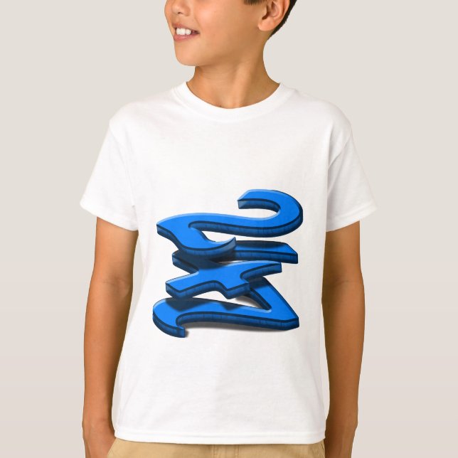 Camiseta 24 7 - Veinticuatro siete - Blue Text (Anverso)