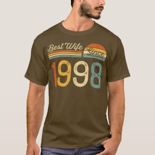 Camiseta 24° aniversario Boda de su mejor esposa desde ento