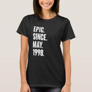 Camiseta 24 años de edad 24 cumpleaños Épico desde mayo d