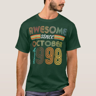 Camiseta 24 años de edad asombrosa desde octubre de 1998 24