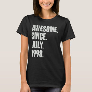 Camiseta 24 años de edad asombroso desde julio de 1999