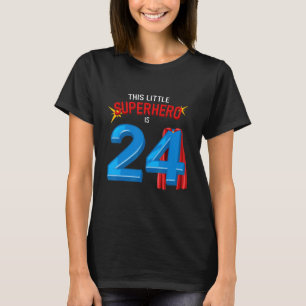 Camiseta 24 años de edad cumpleaños número 24