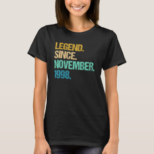 Camiseta 24 años de edad increíble desde noviembre de 1998 