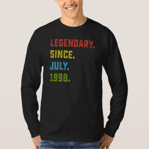 Camiseta 24 años legendario desde julio de 1998 24 años