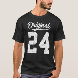 Camiseta 24 cumpleaños y veinticuatro originales