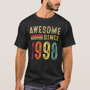 Camiseta 24 Decoraciones De Cumpleaños Hombres Mujeres 1998