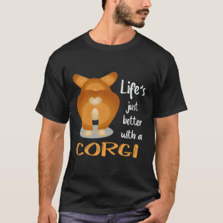 Camiseta 24 La vida es mejor con un Corgi