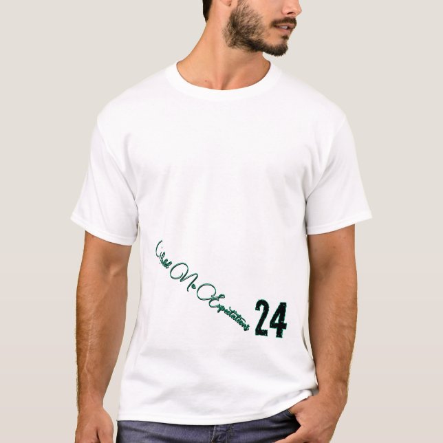 Camiseta 24 líneas duras-no esperes nada (Anverso)