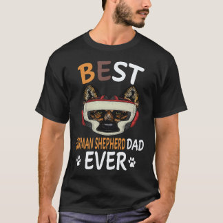 Camiseta 24 Mejores Pastor Alemán Papá Nunca Pastor Alemán