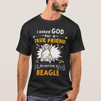 Camiseta 24 Preguntó Dios Verdadero Amigo A Beagle