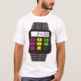 Camiseta 24 relojes de la gente del fiesta de la hora