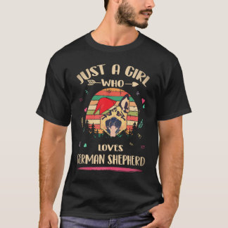 Camiseta 24 Solo una chica que ama al Pastor Alemán