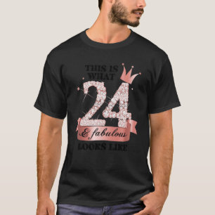 Camiseta 24 Y Fabuloso Grupo Rosa Y Fiesta Blanco Canso