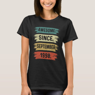 Camiseta 24 Years Old  Awesome Since September 1998 24th