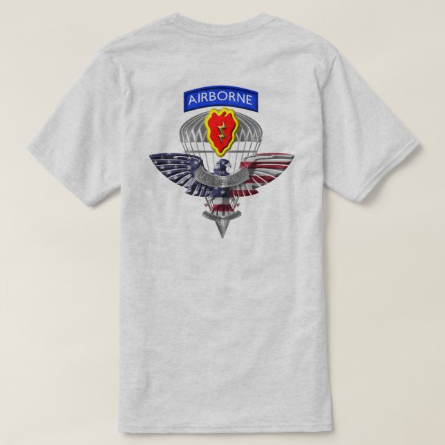 Camiseta 25ª División de Infantería (Airborne) Veterano (Reverso del diseño)