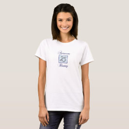 Camiseta 25º Aniversario en Azul y Plata