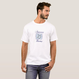Camiseta 25º Aniversario en Azul y Plata