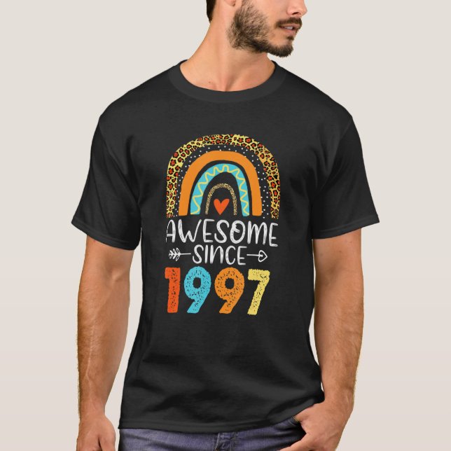 Camiseta 25º cumpleaños increíble desde 1997 25 años de eda (Anverso)