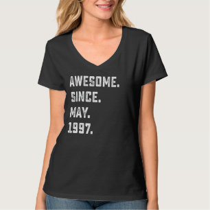 Camiseta 25º cumpleaños increíble desde mayo de 1997 25 año