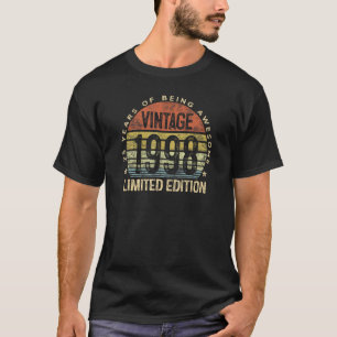 Camiseta 25º Regalos de cumpleaños Hombres Vintage 1998 25